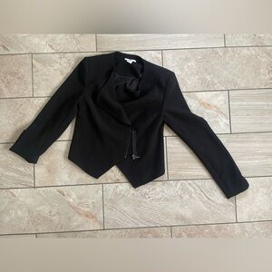 Bar III Women's Black Open-Front Blazer
